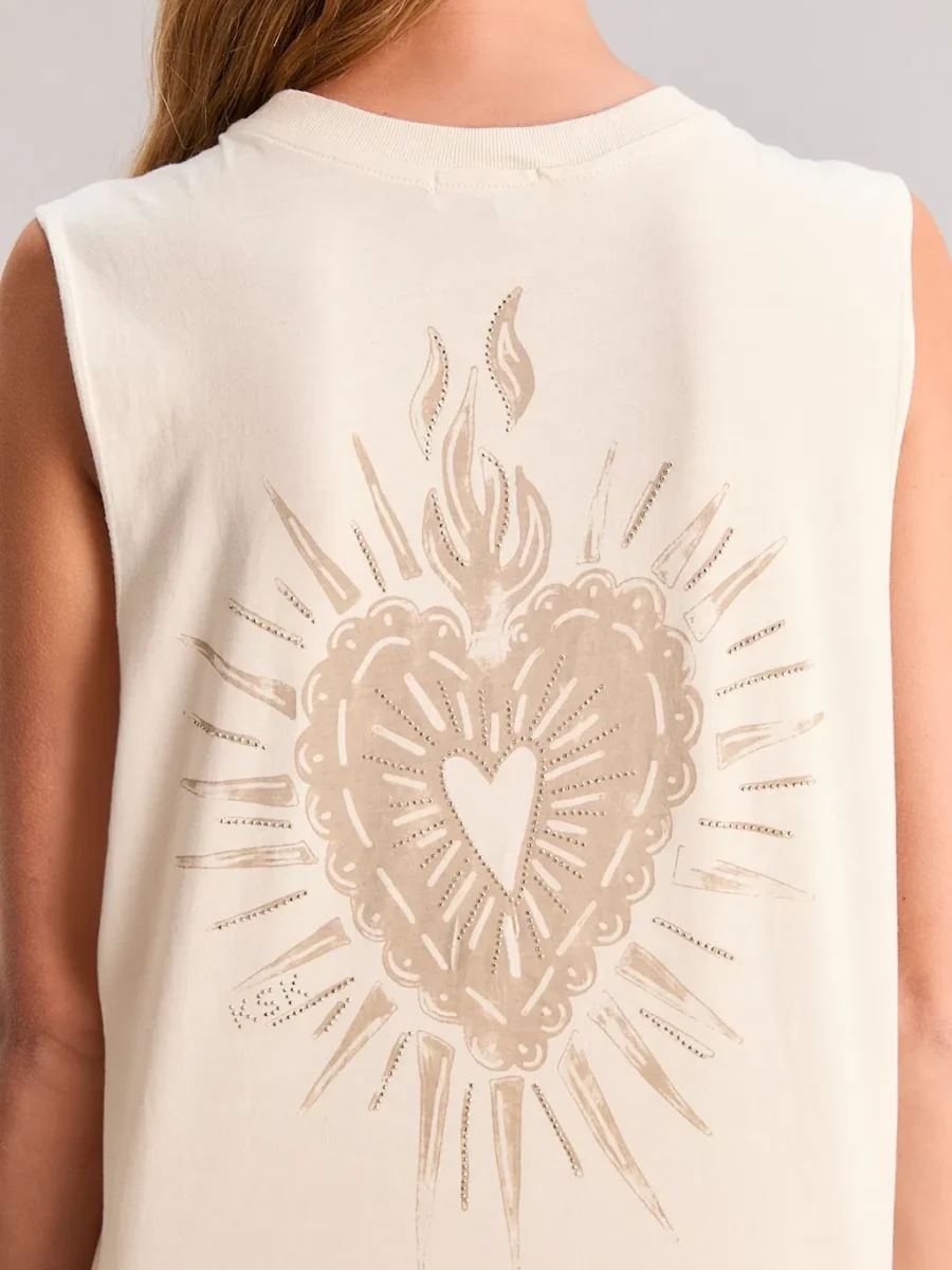 MUSCULOSA DISTORTED LOVE CRUDO
