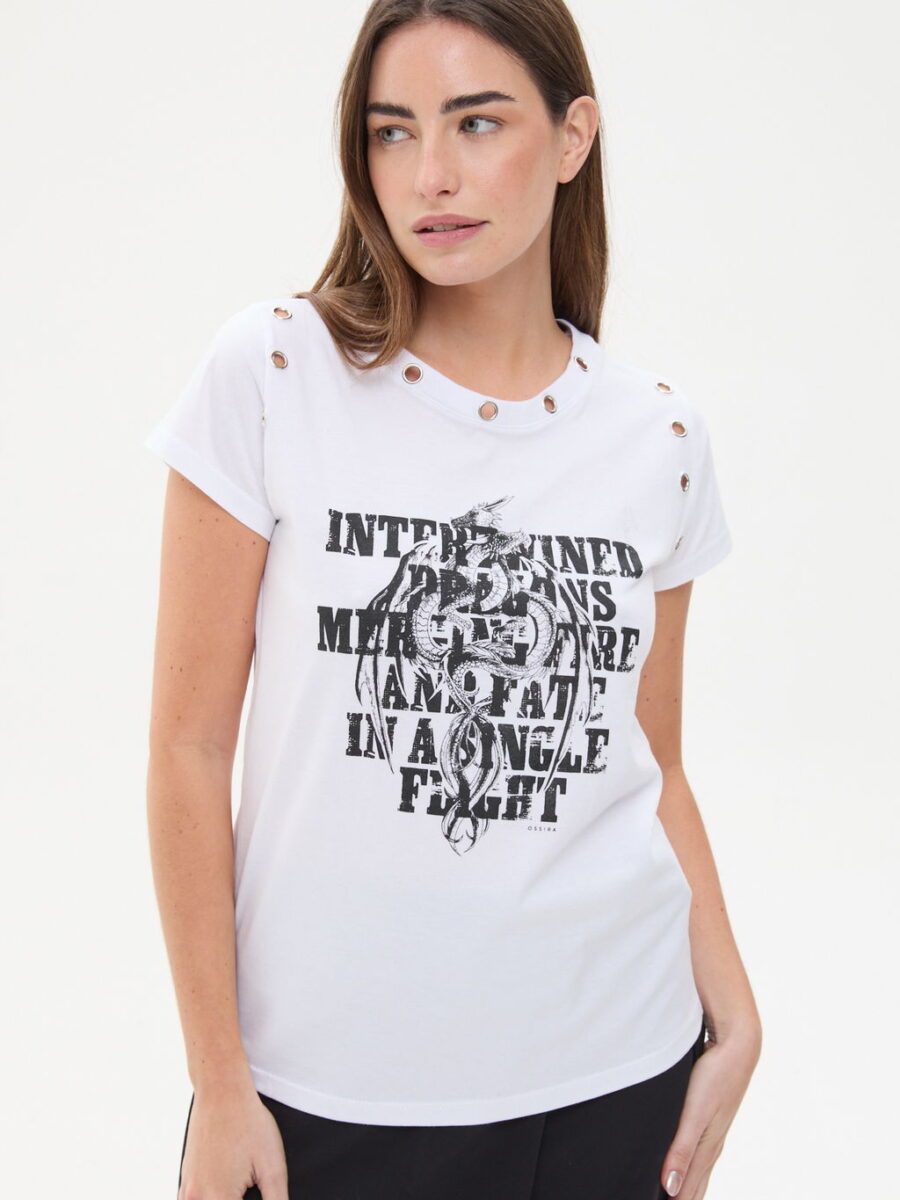 REMERA CON OJALES OSSIRA